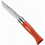 Нож Opinel серии Colored Tradition N°08 inox, нержавеющая сталь, рукоять - красная 