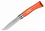 Нож Opinel серии Colored Tradition N°07 inox, нержавеющая сталь, рукоять - оранжевая 