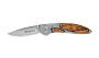 Нож Maserin лезвие 57 мм нержавеющая сталь, рукоять металл с вставками из розового дерева