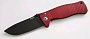 Нож LionSteel серии SR-1 Aluminium лезвие 94 мм черное, рукоять - красная